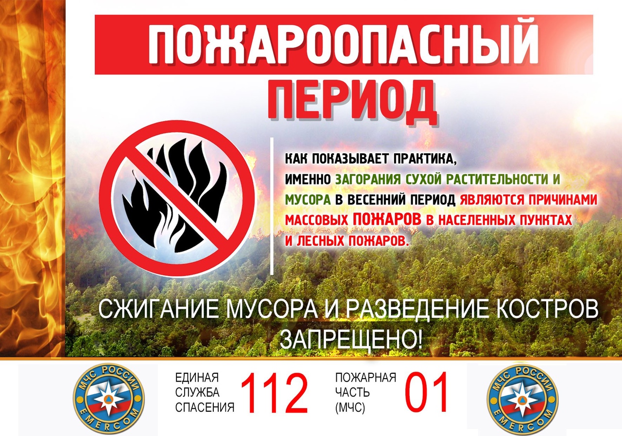 Внимание! Пожароопасный период!